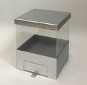 SILVER/GOLD/CLEAR FLOWER/CAKE/GIFT BOX W/DRAWER (W3097)