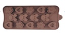 14 WELL BEAR SHAPE SILICONE CHOCOLATE MOLD