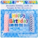 DECORATIVE HAPPY BIRTHDAY CANDLE SET 7PC
