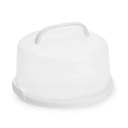 2pc Cake Container 9x4.5 White