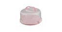 2pc Cake Container 11x5 Pink