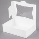 12" x 5" x 4" White Cake Box W/Window (CWW-07)