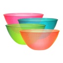 100oz Assorted Neon  Bowl - Pixelated Finish (Each)