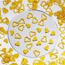 Gold Foil Confetti-Metallic Foil Wedding Party Heart Design