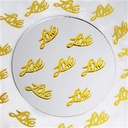 Gold Foil Confetti-Metllic Foil Wedding Party Love Design