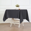54" Black Polyester Table Cover-