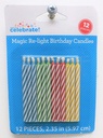 MAGIC RE-LIGHT BIRTHDAY CANDLES 12CT