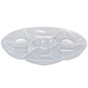14" 7- COMPARTMENT CLEAR TRAY (1ct)