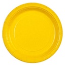 7" Sunshine Yellow Plate -  (24 ct)