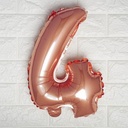 16" Rose Gold Mylar Foil Number Balloons - 4