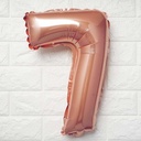 16" Rose Gold Mylar Foil Number Balloons - 7
