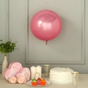 2 Pack | 18" | Pink Reusable Round Sphere Vinyl Balloons | UV protected