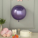 2 Pack | 18" | Purple Reusable Round Sphere Vinyl Balloons | UV protected