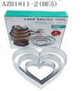 3PC HEART SHAPE MOUSSE BAKING RINGS
