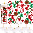 CHRISTMAS ORBEEZ DECORATIONS RED/WHITE/GREEN