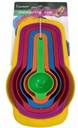 MULTICOLORED 6PC MEASURING SPOONS